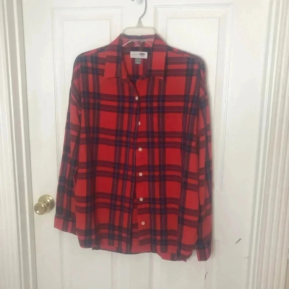 Women’s flannel medium button down shirt - Picture 1 of 3